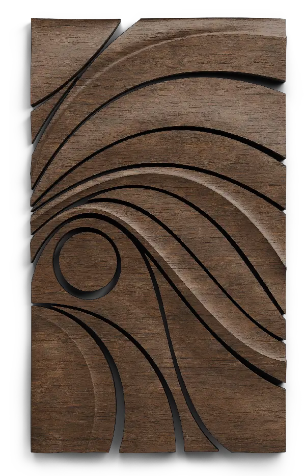 Panelado Artistico de pared en madera